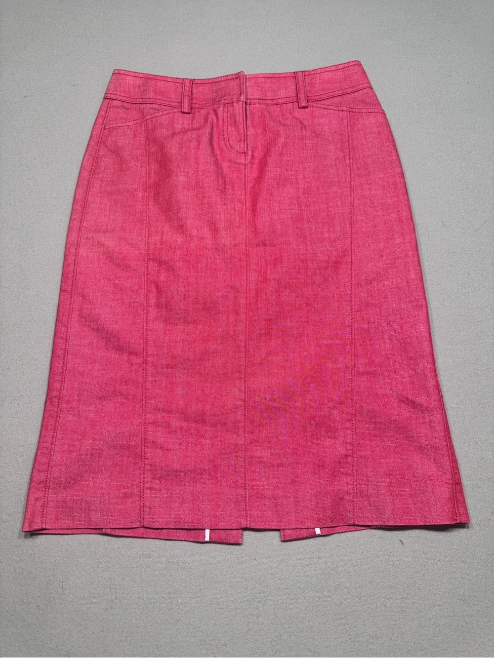 J. Crew Red Pencil Skirt with Belt Loops